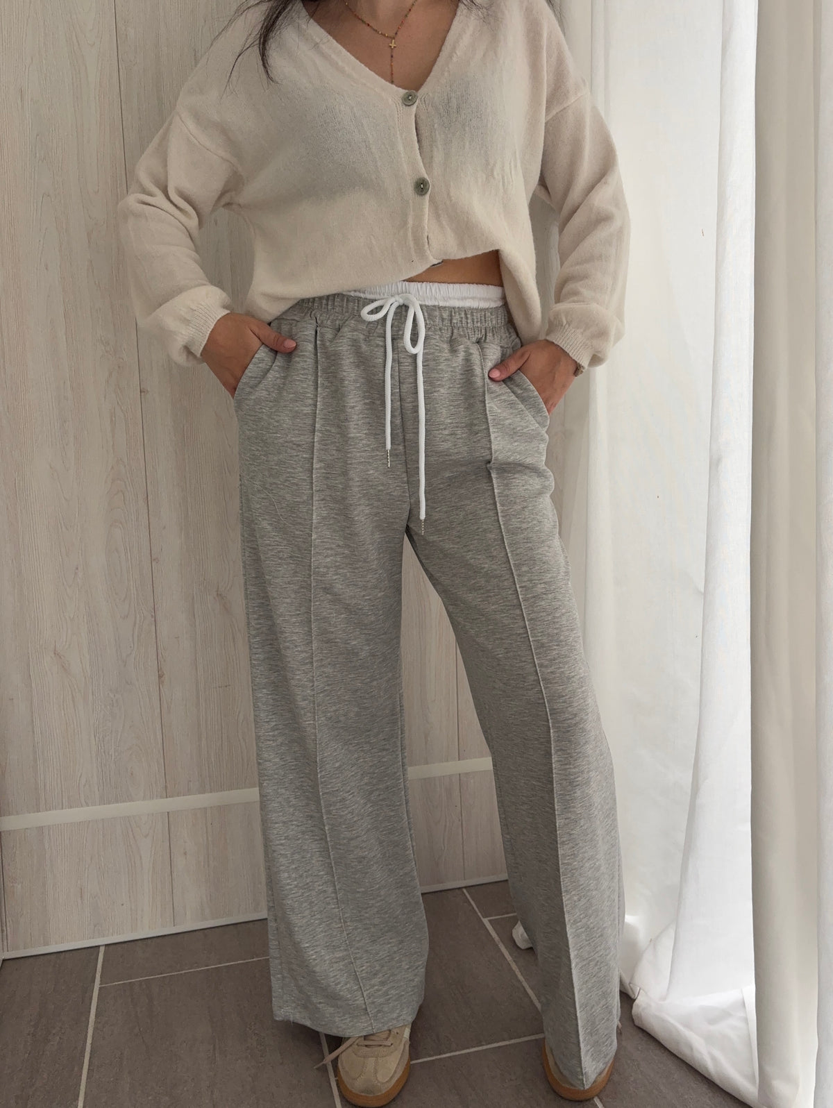 Jogging Gris Nuage confortable