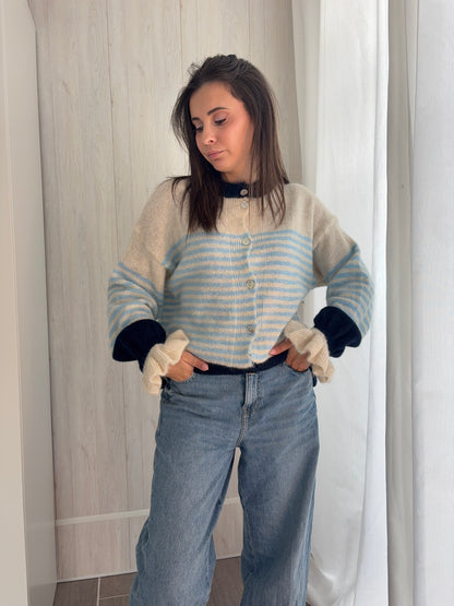 Gilet Célia – Maille rayée