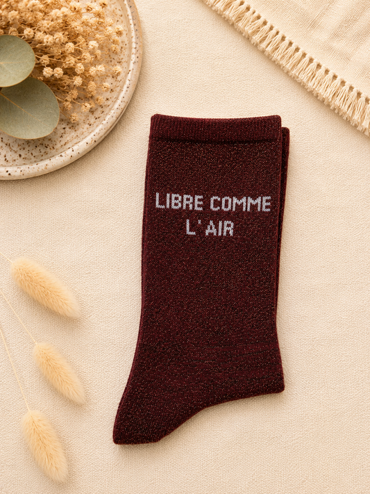 Chaussettes à Paillettes Libre comme l'air