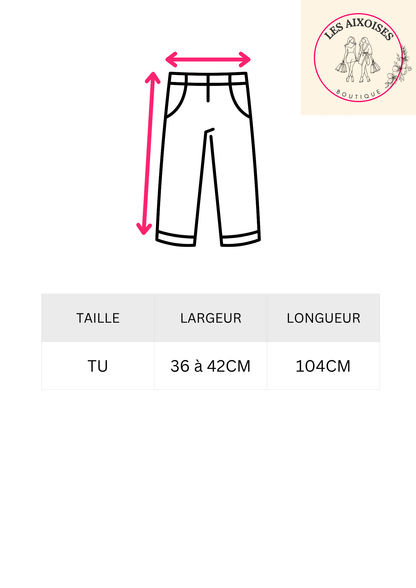 Pantalon Ballon marron – Cœurs argentés
