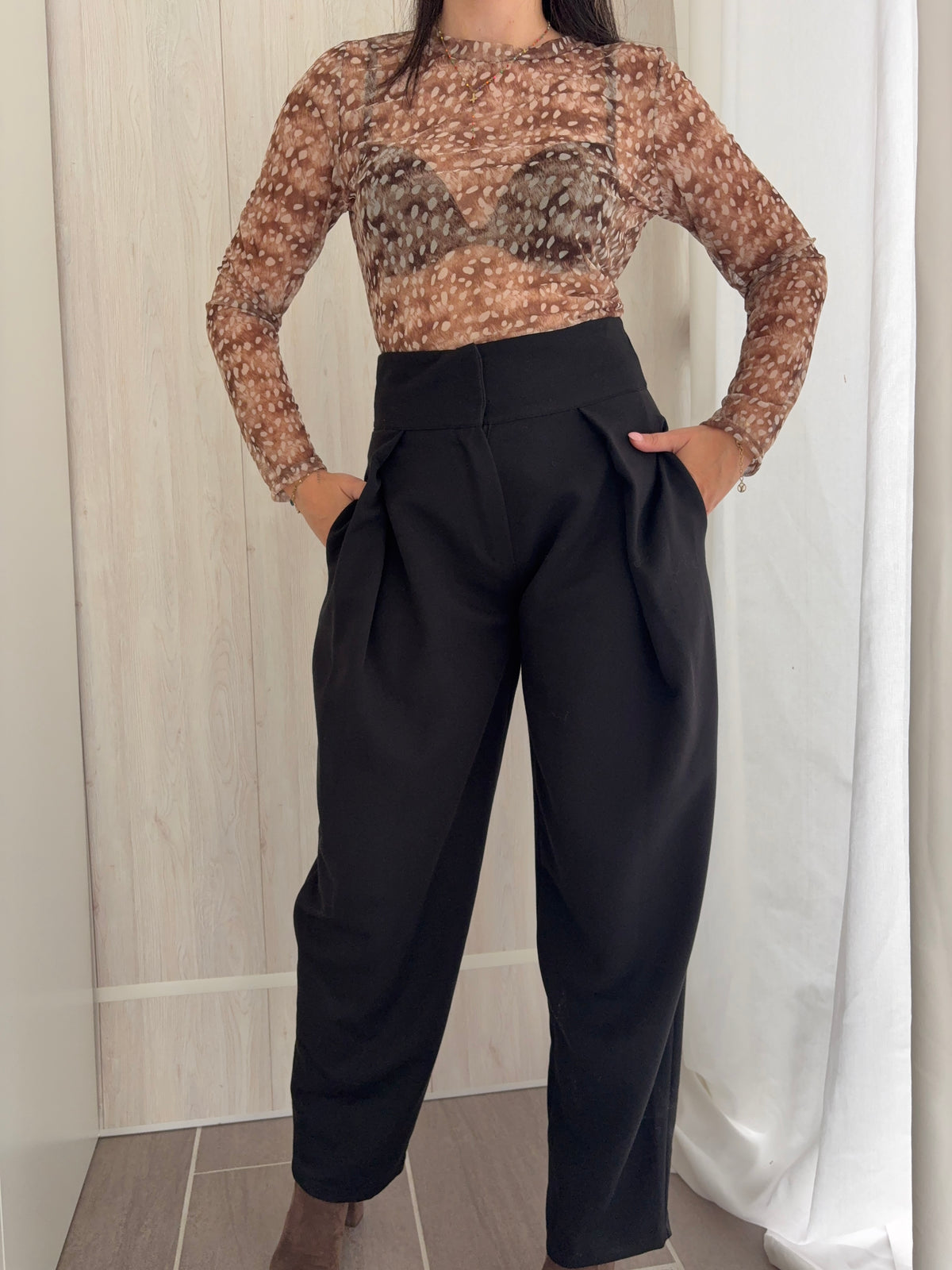 pantalon noir élégant – Elisa