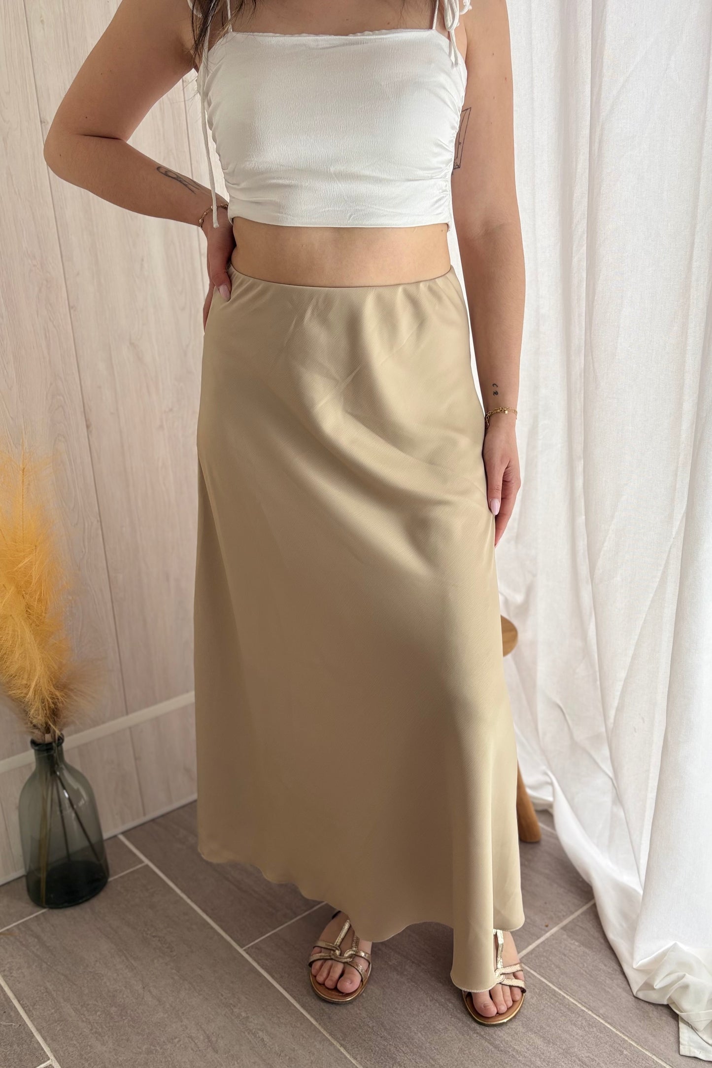 ✨ Jupe Midi Satinée ✨