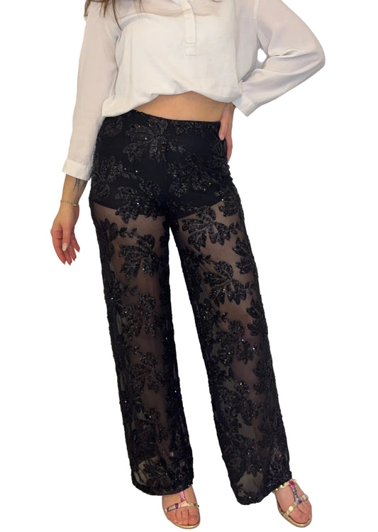 Pantalon à sequins