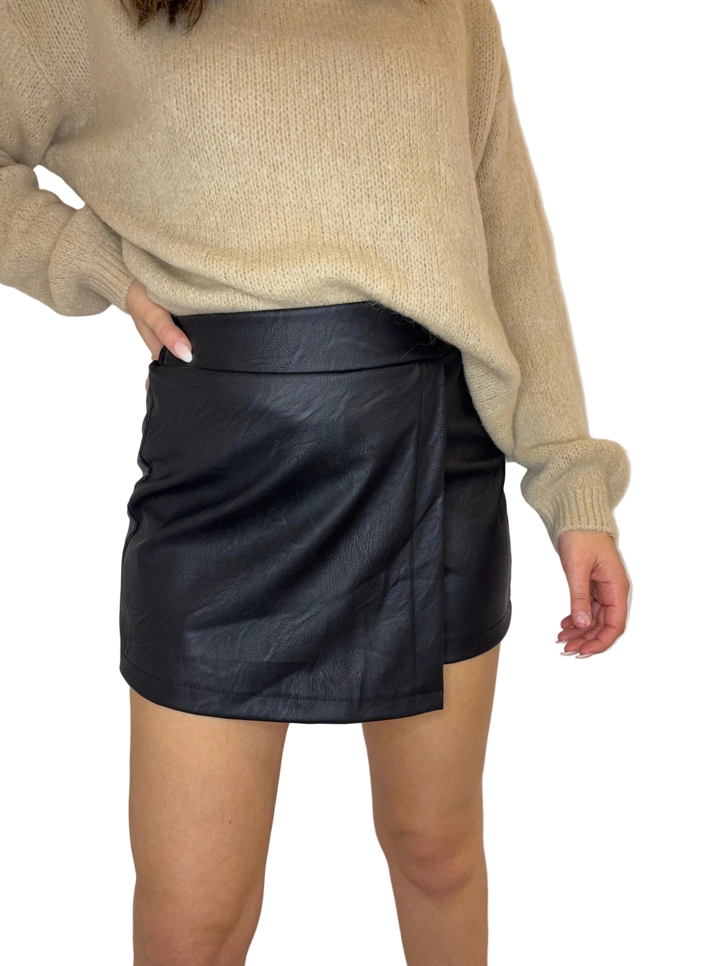 Jupe Short Simili cuir