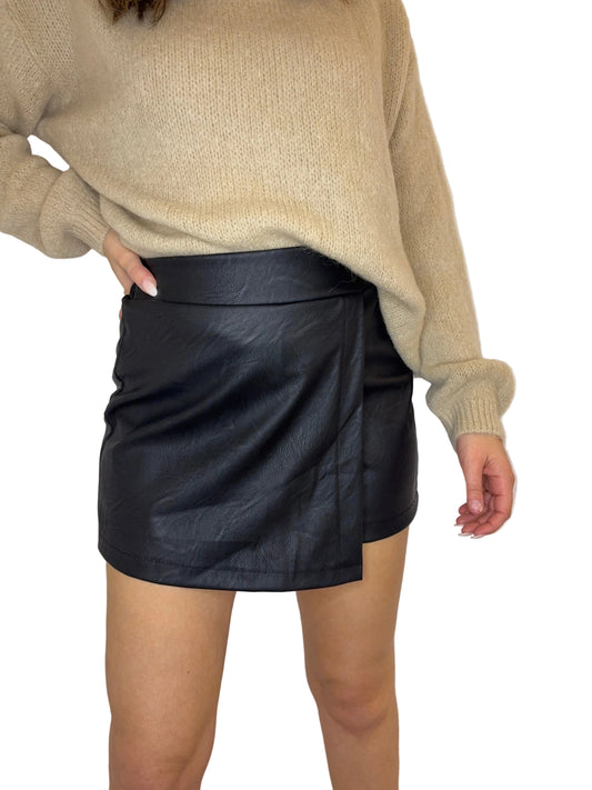 Jupe Short Simili cuir
