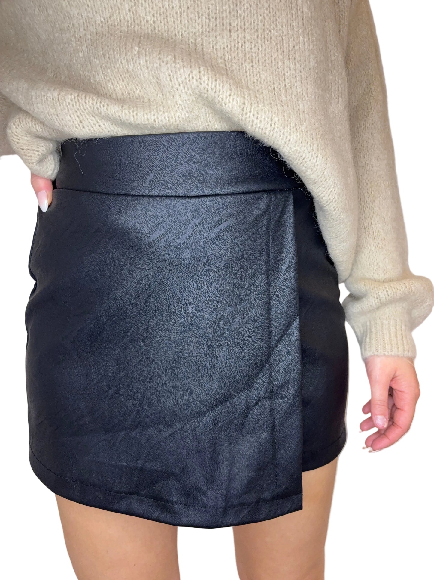 Jupe Short Simili cuir
