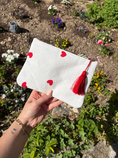 ✨ Pochette Cœurs Rouges ✨