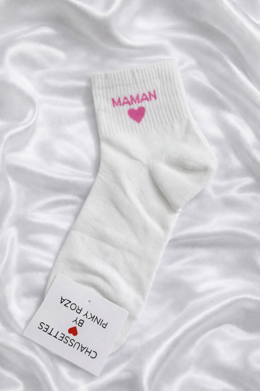 Chaussettes Maman Blanche