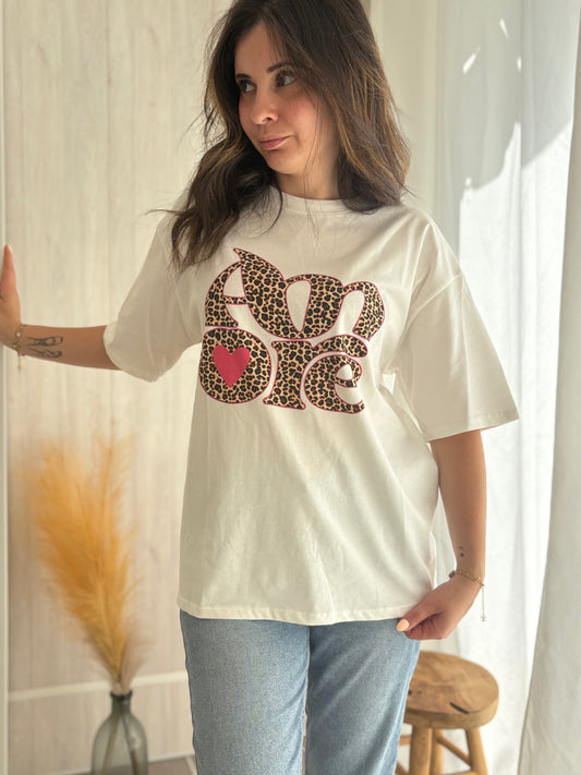 ✨ T-shirt Oversize Amore Léopard ✨