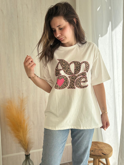 ✨ T-shirt Oversize Amore Léopard ✨
