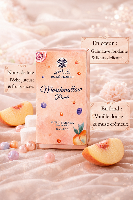 ✨ Musc Intime Marshmallow Peach – Dubai Flowers (12 ml) ✨